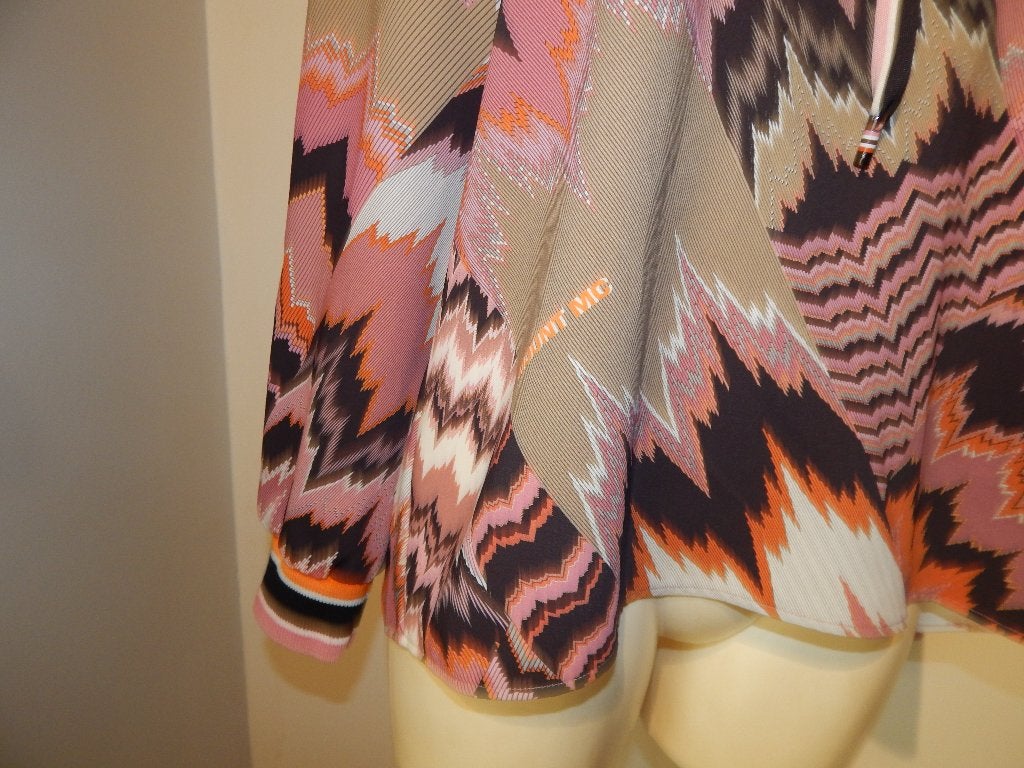 Marccain sweater in aparte print los vallende kol kleur N5, Kleding | Dames, Truien en Vesten, Maat 42/44 (L), Zo goed als nieuw