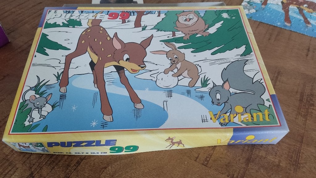 Bambi puzzel, Ophalen of Verzenden, Meer dan 50 stukjes, Gebruikt, 6 jaar of ouder