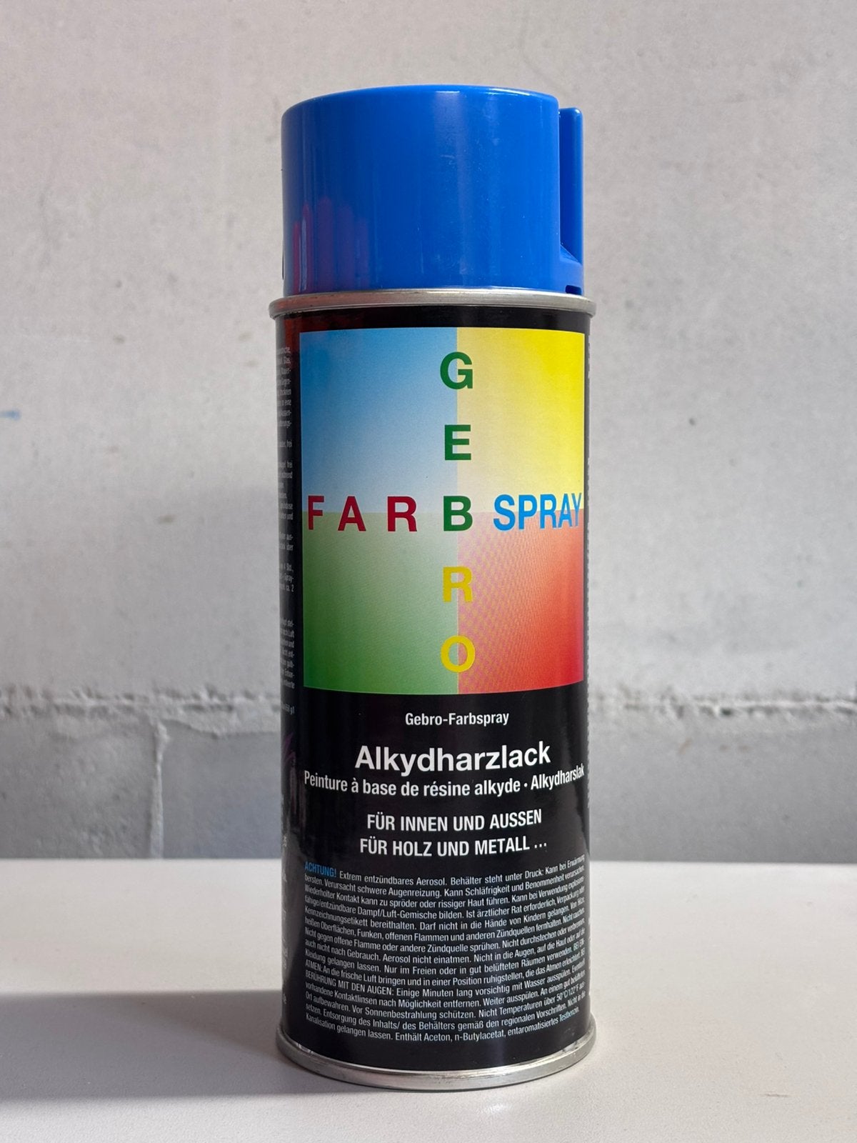 Spuitbus Gebro Farb Spray Sparvar Hemelblau graffiti, Ophalen of Verzenden, Nieuw