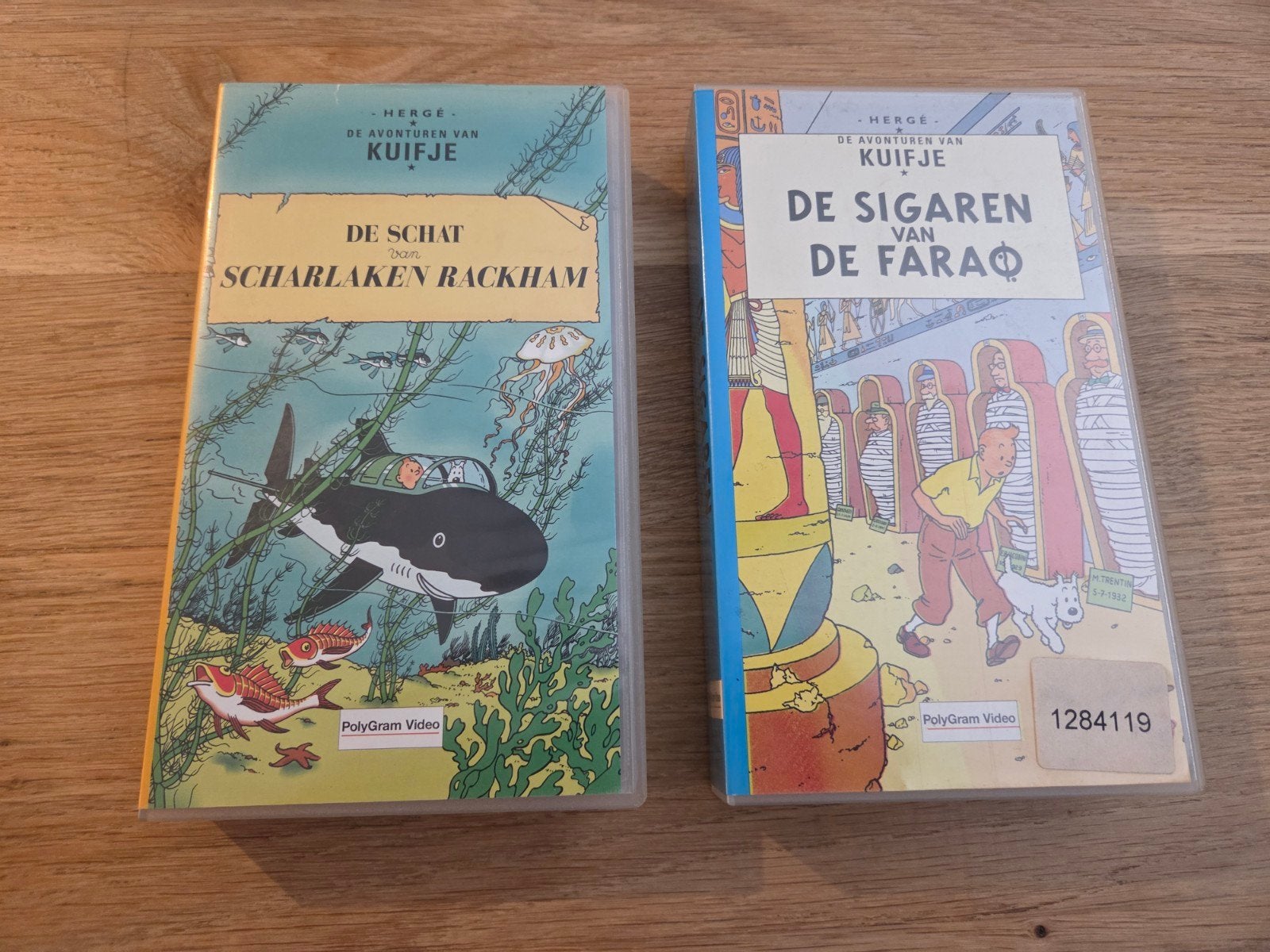 2 kuifje videobanden, Alle leeftijden, Ophalen of Verzenden, Zo goed als nieuw