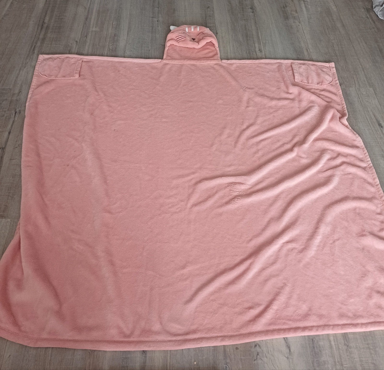 Roze snuggle plaid van zachte fleece stof, kat, Ophalen of Verzenden, Nieuw, Fleecedeken, Roze