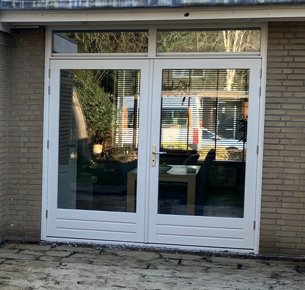 Dubbele Buitendeur met Glas - 3150 x 2060 mm, Ophalen, Gebruikt, 120 cm of meer, Buitendeur