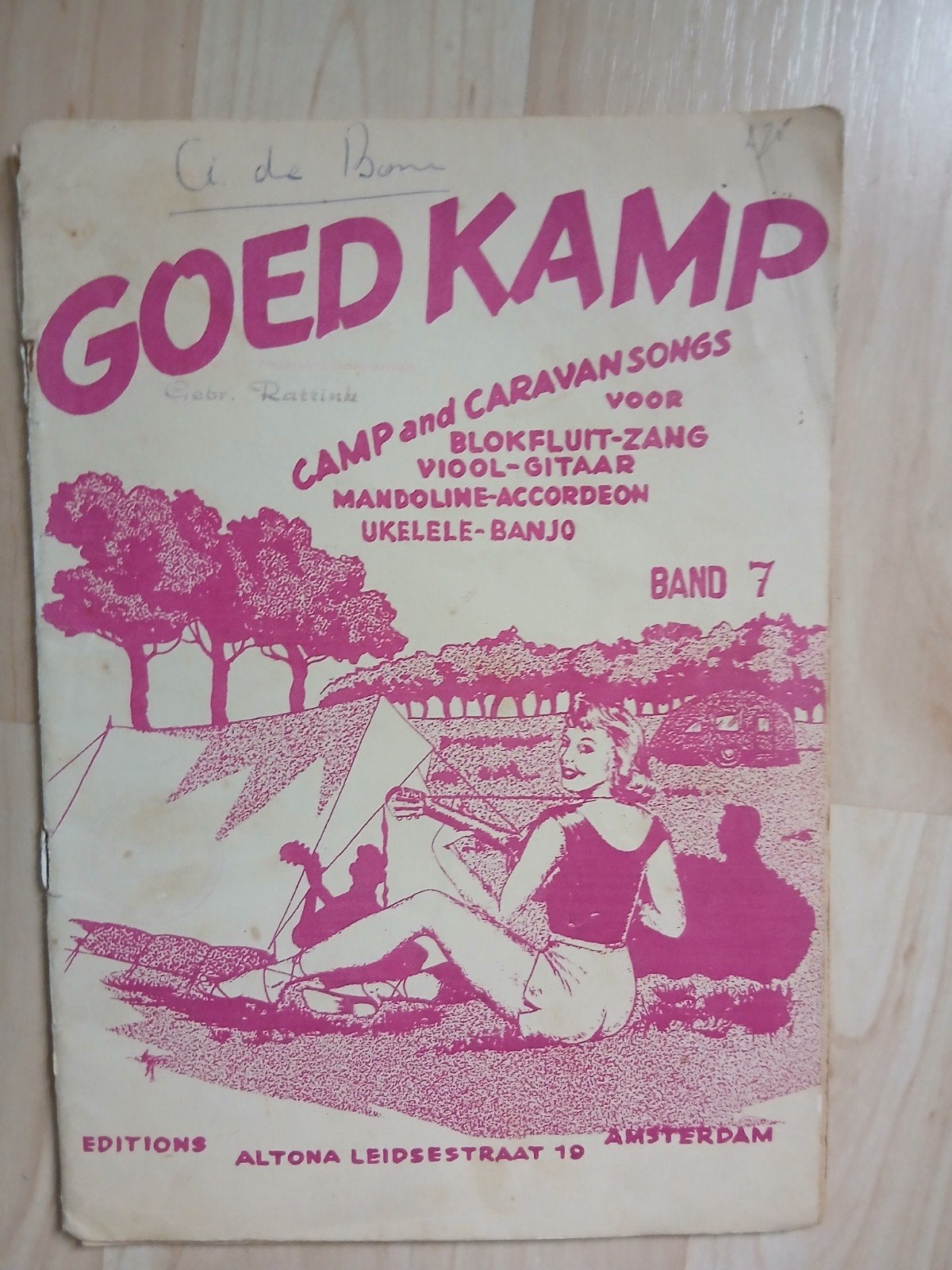 Oud gitaar boekje - Goed Kamp Band 7, Gebruikt, Overige soorten, Gitaar, Ophalen of Verzenden