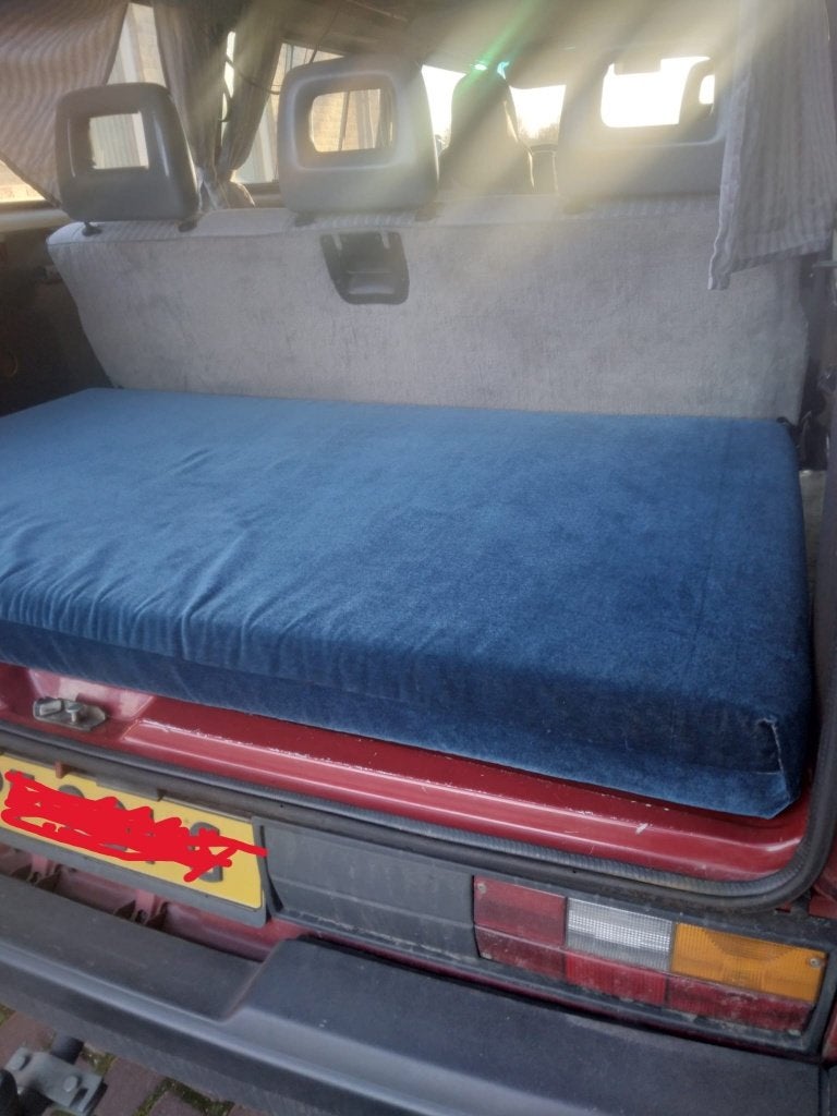 VW T3 Matras Caravelle/Multivan, kleur blauw, Ophalen, Zo goed als nieuw
