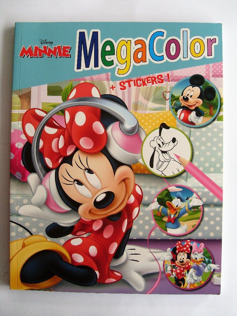 Minnie Mouse Mega Kleurboek + Stickers! Disney Mickey Mouse, Ophalen of Verzenden, Mickey Mouse, Zo goed als nieuw, Overige typen