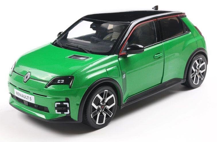 Renault 5 E-Tech 2024 Groen/Zwart dak van Solido 1:18, Solido, Auto, Solido, Nieuw