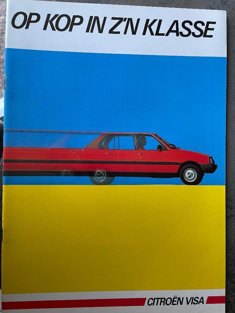 Folder van Citroën Visa, gedrukt zomer van 1984, Boeken, Ophalen of Verzenden, Nieuw, Citroën
