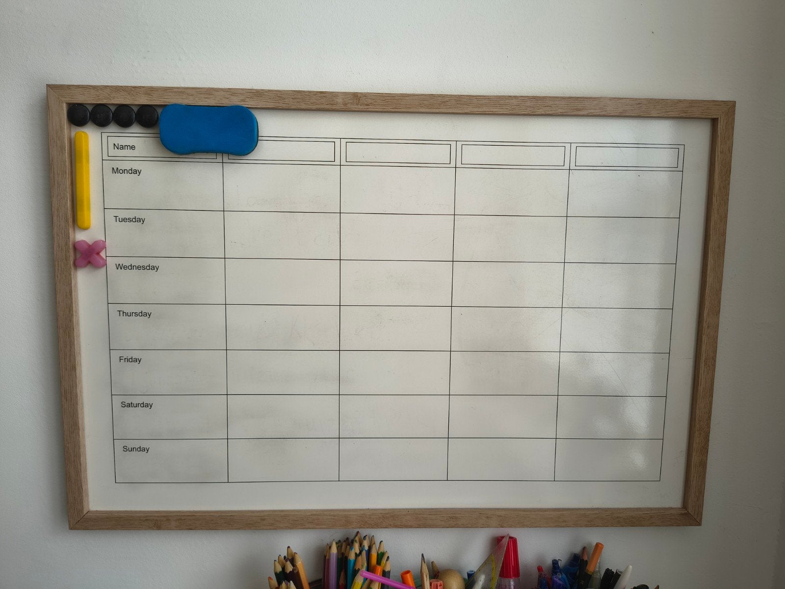 Handig planbord / weekplanner voor thuis of op kantoor, Gebruikt, Onbekend, Ophalen of Verzenden, Onbekend