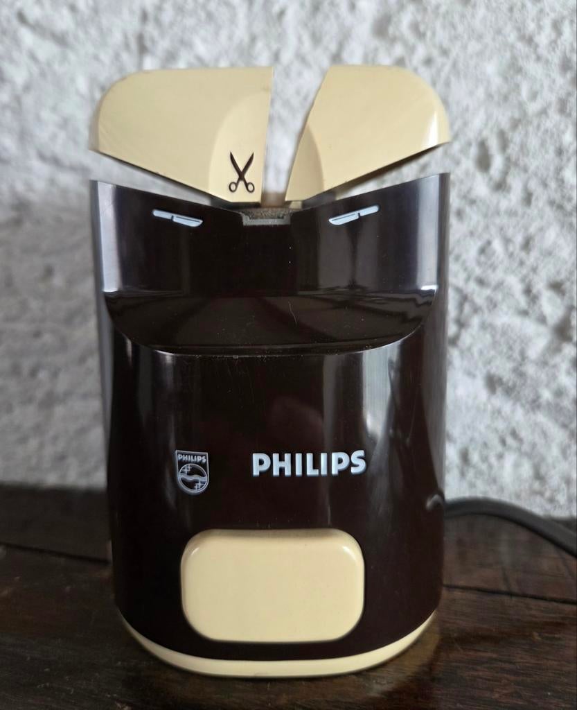 Vintage Philips scharen-/messenslijper jaren '70-'80, Ophalen of Verzenden, Gebruikt