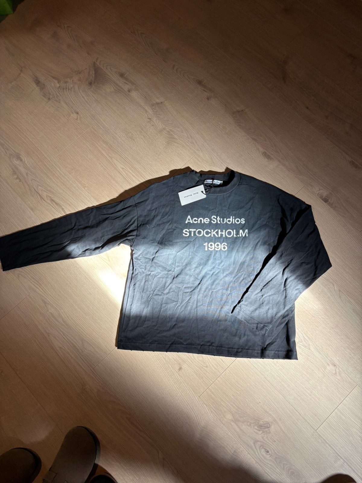 Zwarte acne studio longsleeve maat M, Ophalen of Verzenden, Nieuw, Maat 48/50 (M), Zwart