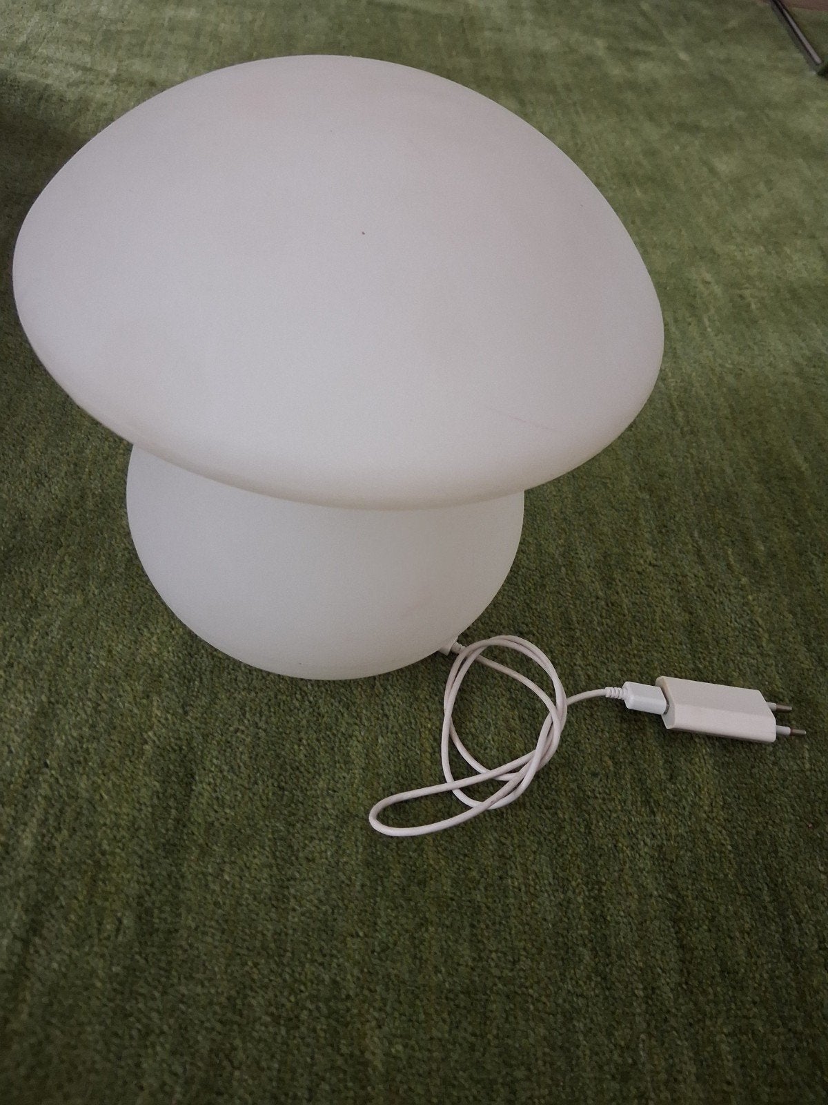 Witte paddenstoellamp - LED - Oplaadbaar bv voor babykamer, Ophalen, Gebruikt, Wit, Paddenstoellamp