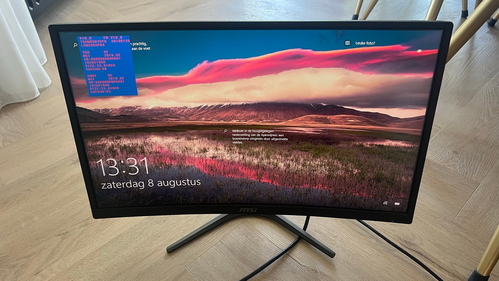 MSI Optix G241VC Curved Gaming Monitor, HDMI, Curved, VA, Full HD