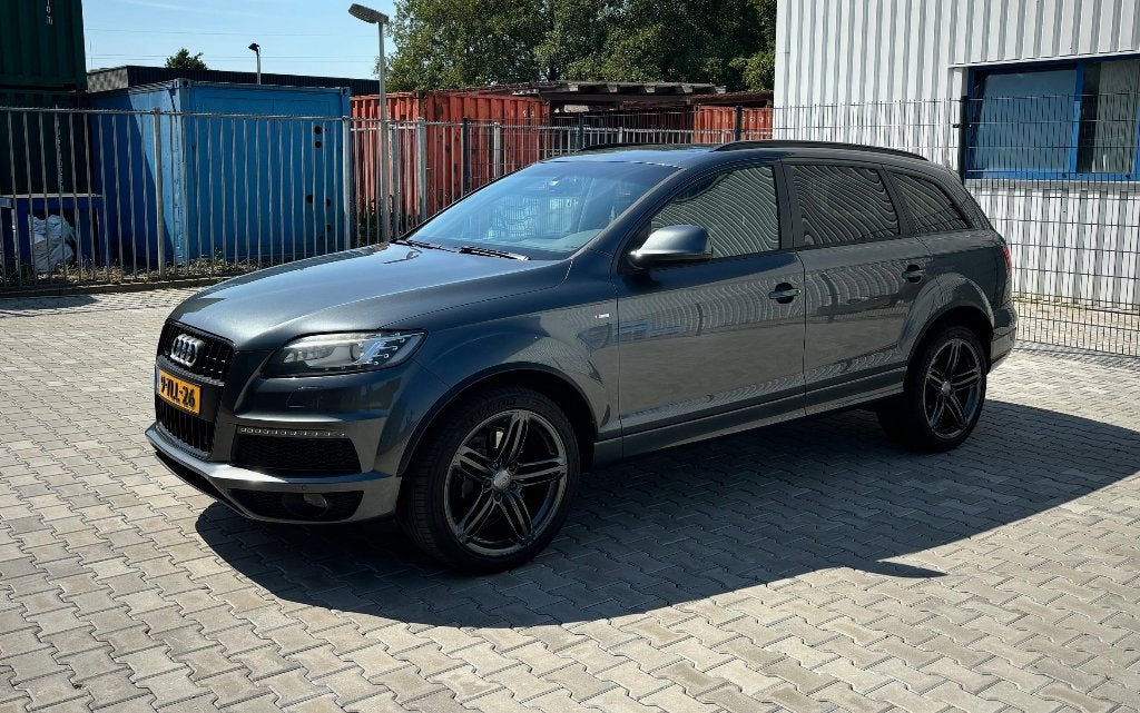 Audi Q7 3.0 TDI V6 Quattro S-line (km’s aantoonbaar), Auto's, Audi, Automaat, 2275 kg, Zwart, 7 stoelen