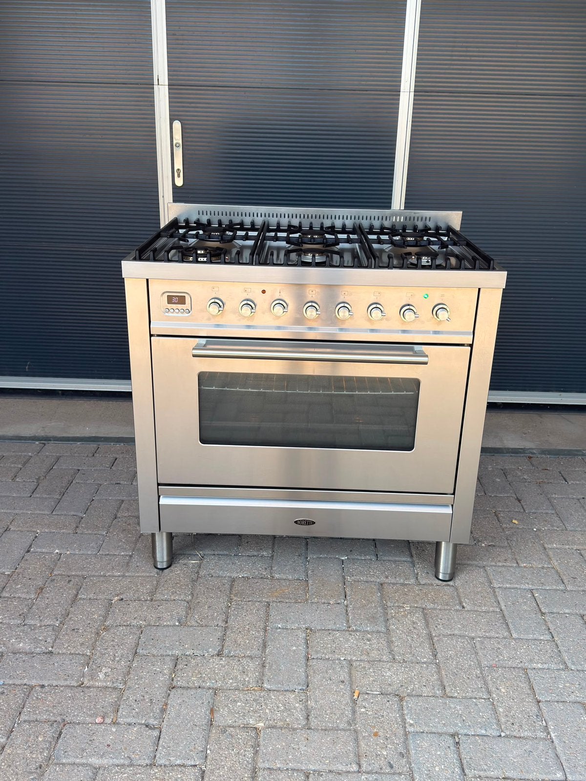 Z.g.a.n. Boretti Fornuis 300 graden oven, Ophalen, Warmhoudplaat, 60 cm of meer, Zo goed als nieuw