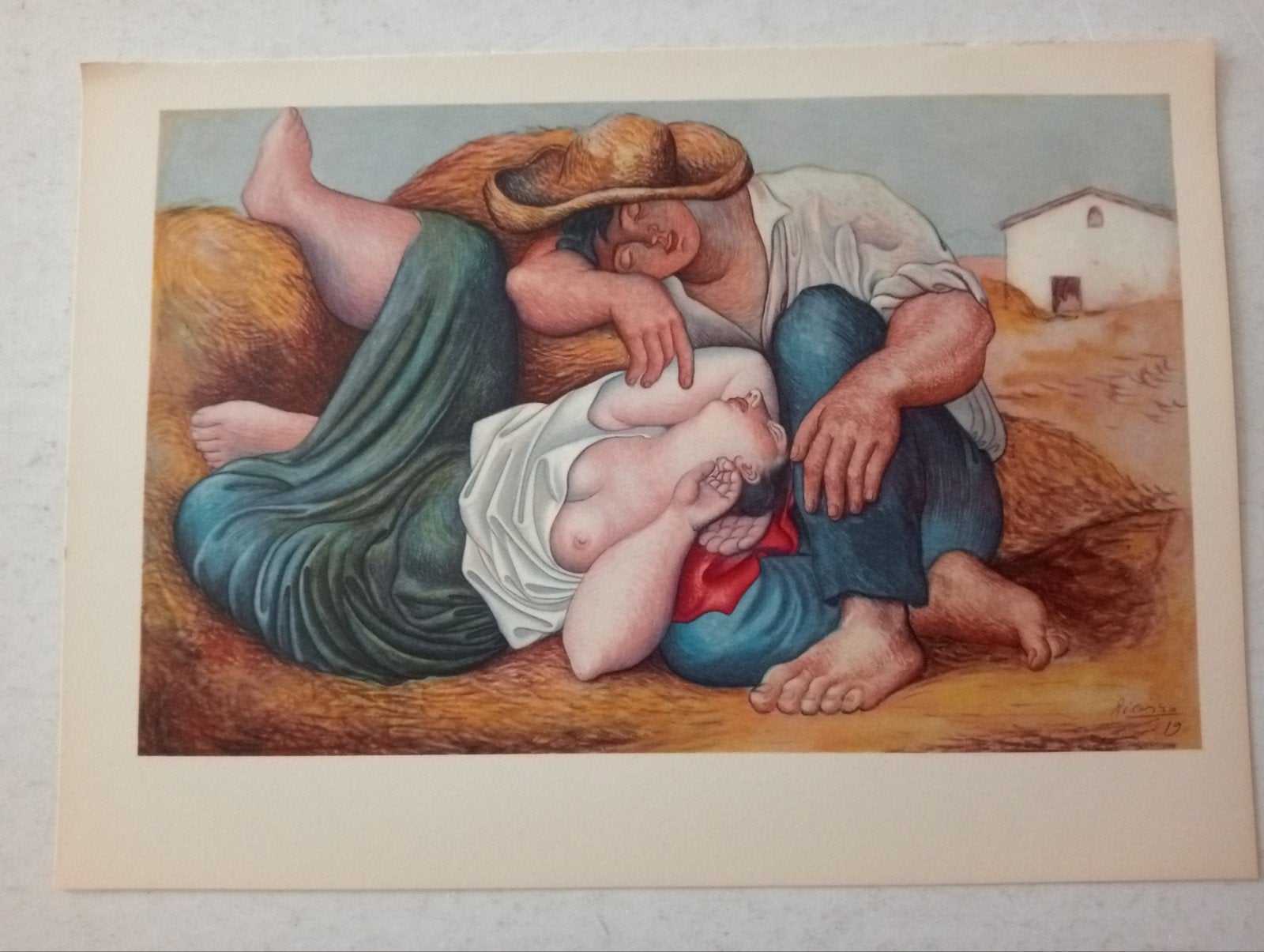 Pablo Picasso offset prent naakt erotiek, Ophalen of Verzenden