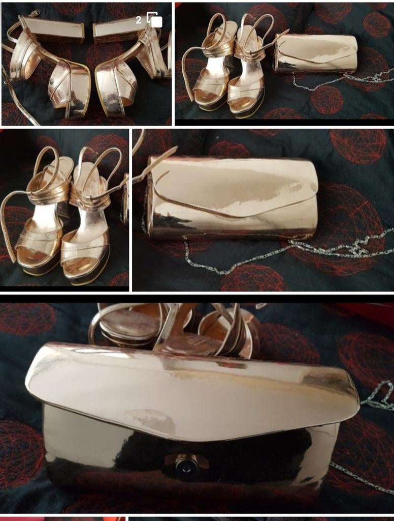 Nieuwe Verlovingsset: Elegante Schoenen (mt 39) & Clutch, Kleding | Dames, Schoenen, Pumps, Overige kleuren, Nieuw, Ophalen of Verzenden