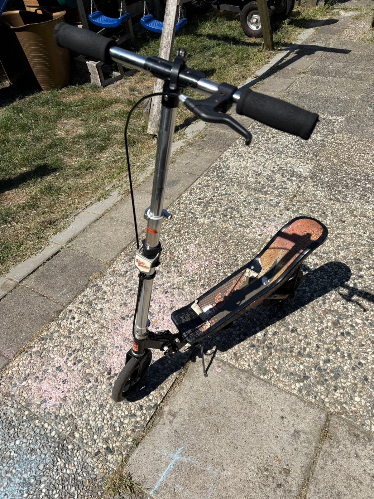 Zwarte coole spacescooter, Fietsen en Brommers, Ophalen, Gebruikt, Overige typen
