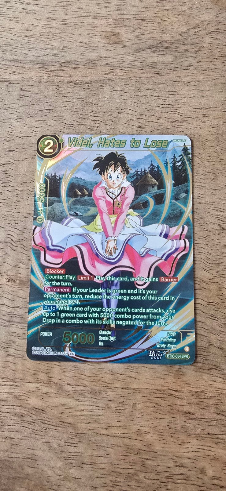 Videl BT30-054 SPR Dragon Ball Super Card Game, Ophalen of Verzenden, Zo goed als nieuw, Losse kaart, Foil