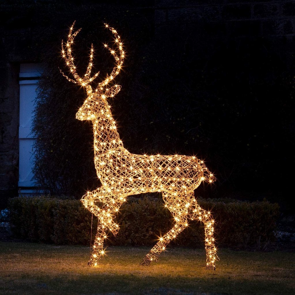 Levensecht Gigantisch LED Rendier Led Hert. 2,0m 200cm Hoog!, Diversen, Ophalen of Verzenden, Nieuw