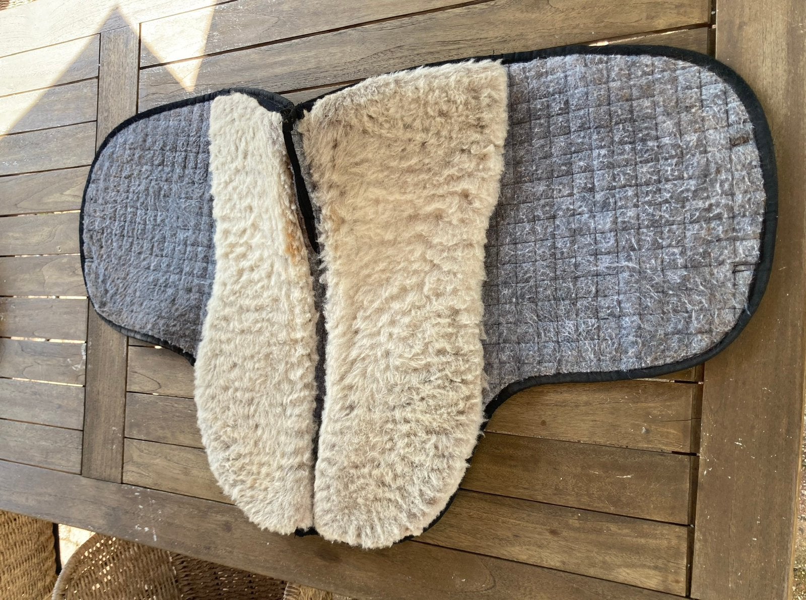 Mooi Barefoot pad(dekje) incl. inlages voor Barefoot Saddle, Gebruikt, Ophalen of Verzenden, Zwart, Wol