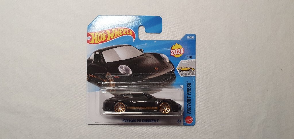 Hot Wheels PORSCHE 911 Carrera T (992) black gold, Ophalen of Verzenden, Nieuw, Auto