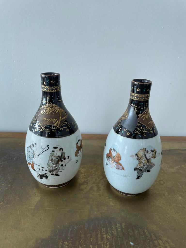 Antieke chinese porseleinen vaasjes., Antiek en Kunst, Ophalen of Verzenden
