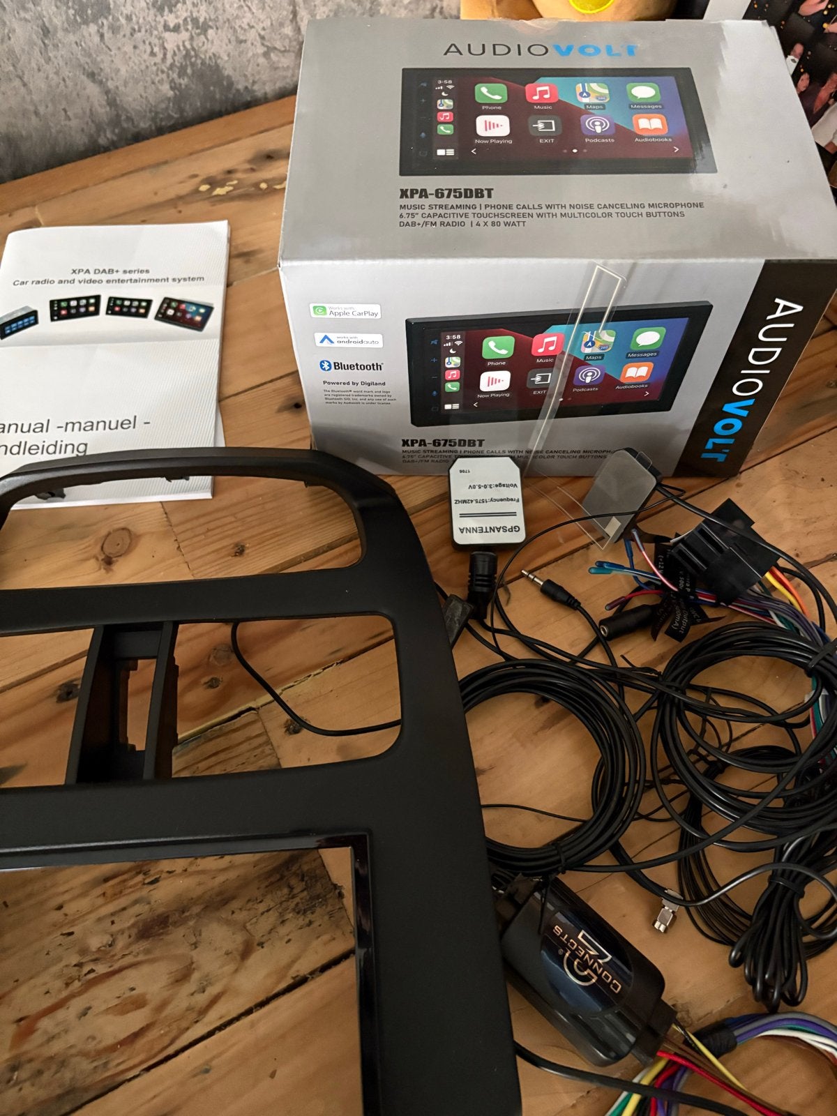 AudioVolt XPA-675DBT Autoradio met Apple CarPlay/Android, Ophalen, Zo goed als nieuw