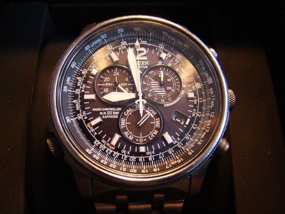 Citizen Promaster Sky CB5880-80E Titanium, Overige materialen, Gebruikt, Overige materialen, Ophalen of Verzenden