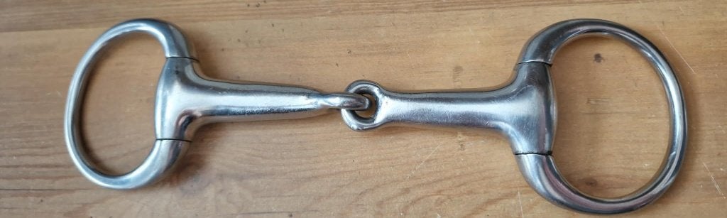 RVS D‑Ring enkelgebroken D-trens - 11cms, Gebruikt, ., Ophalen of Verzenden, Bit