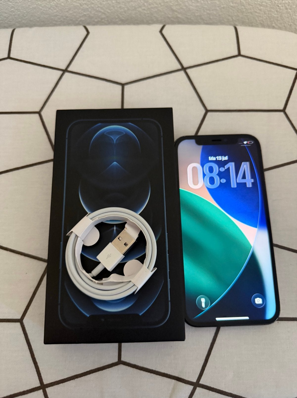 Apple iphone 12 Pro - 100% - 256 GB, 256 GB, Blauw, Zo goed als nieuw, IPhone 12 Pro