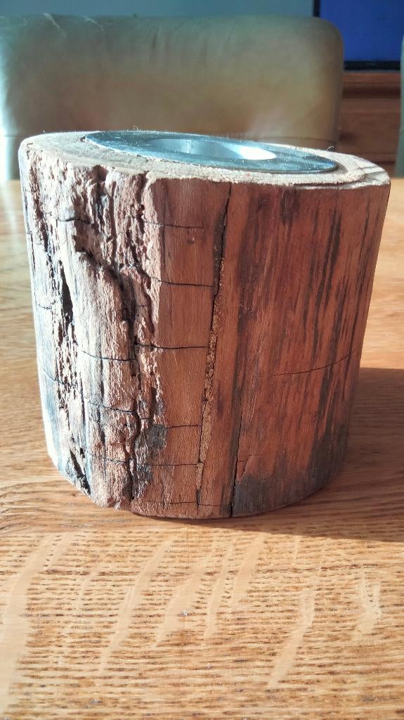 theelichtjes houder, Huis en Inrichting, Bruin, Ophalen of Verzenden, Zo goed als nieuw, Hout