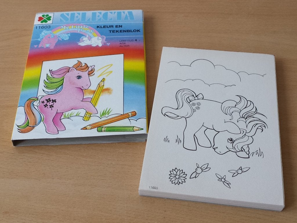 My Little Pony G1 - Kleur- en Tekenblok - Selecta - 1986, Nieuw, Ophalen of Verzenden, Selecta, Nvt