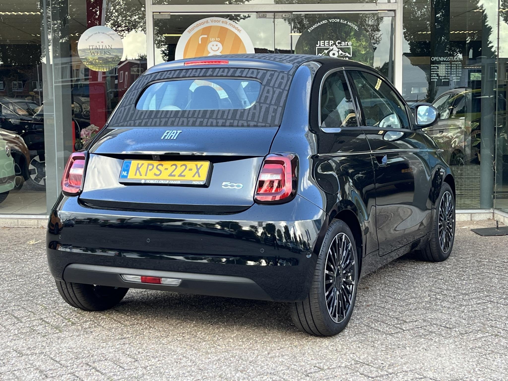 Fiat 500 C La Prima 42 kWh | Cabrio | Apple-Android | Parkee, Auto's, Gebruikt, 118 pk, Cabriolet, 4 stoelen