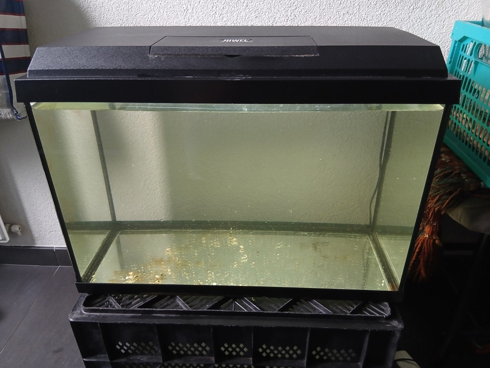 aquarium 60x30x40 met ledverlichting, Ophalen of Verzenden, Zo goed als nieuw, Leeg aquarium