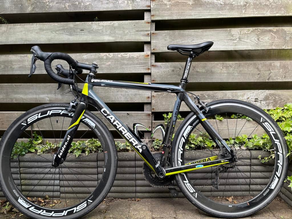 Carrera Veleno racefiets carbon maat M, Fietsen en Brommers, Fietsen | Racefietsen, 28 inch, Gebruikt, Carbon, Velgrem