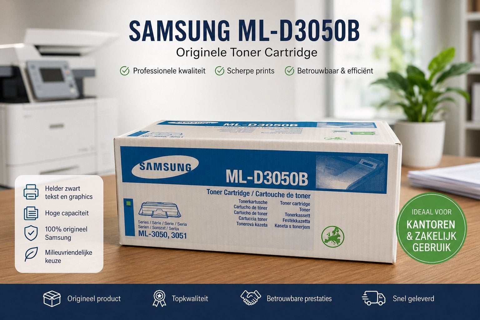 Samsung ML-D3050B toner, Ophalen, Zo goed als nieuw, Toner