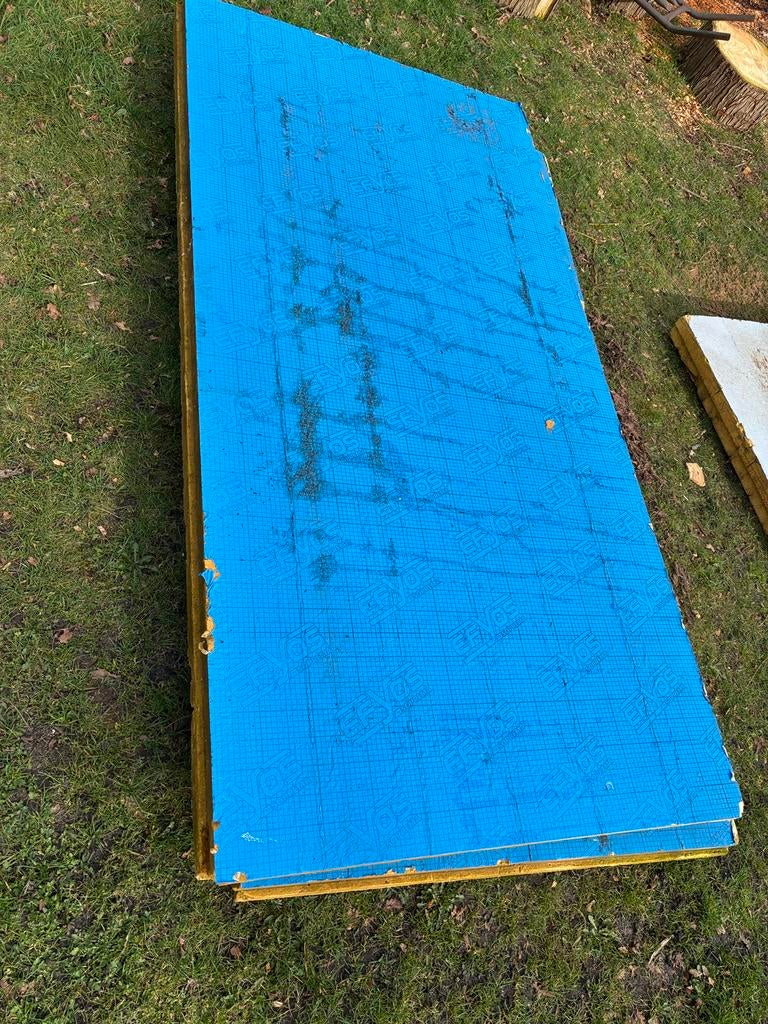 Isolatieplaten met 2x alluminium laag., Doe-het-zelf en Verbouw, Isolatie en Afdichting, Ophalen, 5 tot 10 m², Zo goed als nieuw