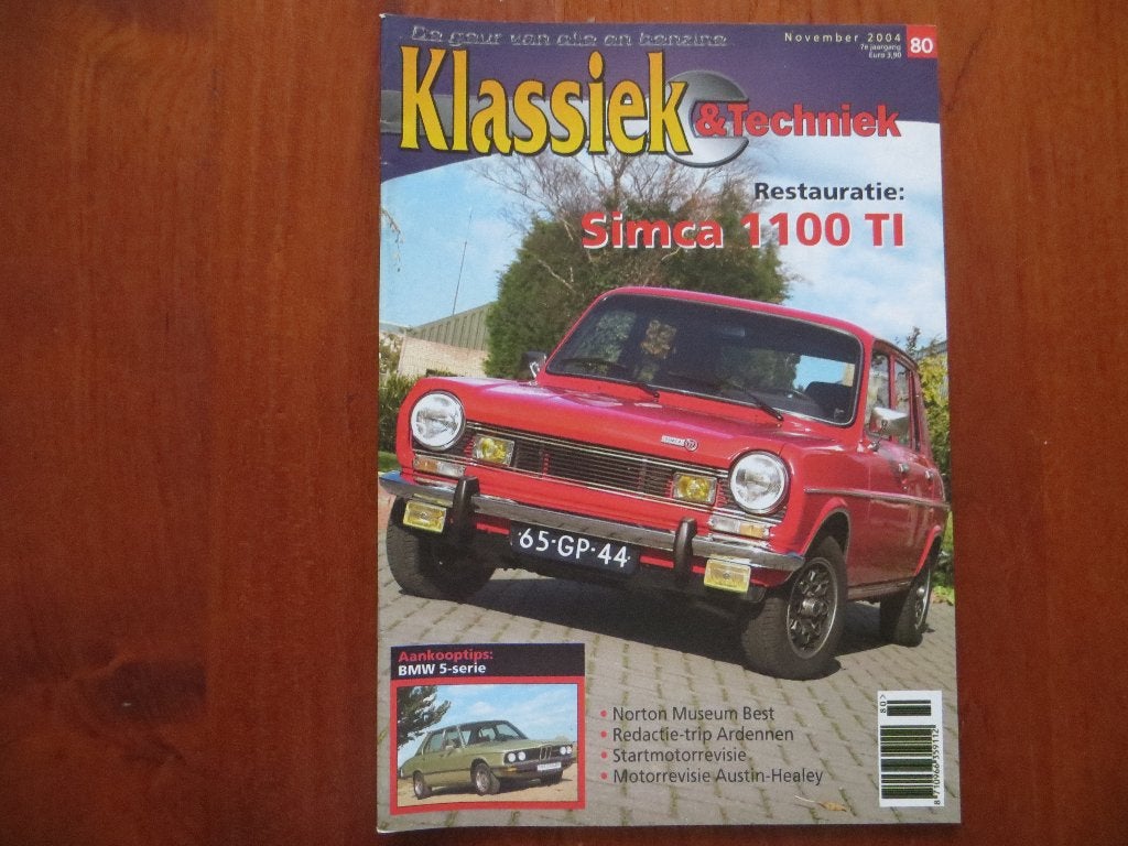 Klassiek & Techniek 80 Simca 1100 TI, BMW 5-serie, Norton, Ophalen of Verzenden, Nieuw, BMW