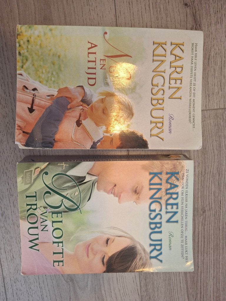 Karen Kingsbury: Nu en altijd + Belofte van trouw, Ophalen of Verzenden, Gelezen