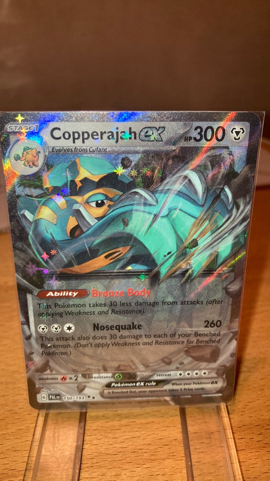 Pokemon Copperajah Ex 150/193 Paldea Evolved 3,00 euro, Ophalen of Verzenden, Zo goed als nieuw