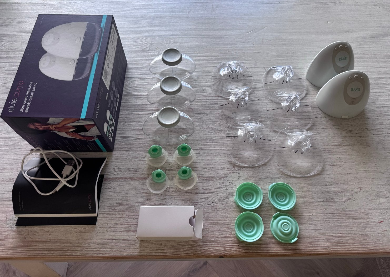Elvie Pump - dubbele elektrische borstkolf, Kinderen en Baby's, Babyvoeding en Toebehoren, Ophalen of Verzenden, Zo goed als nieuw