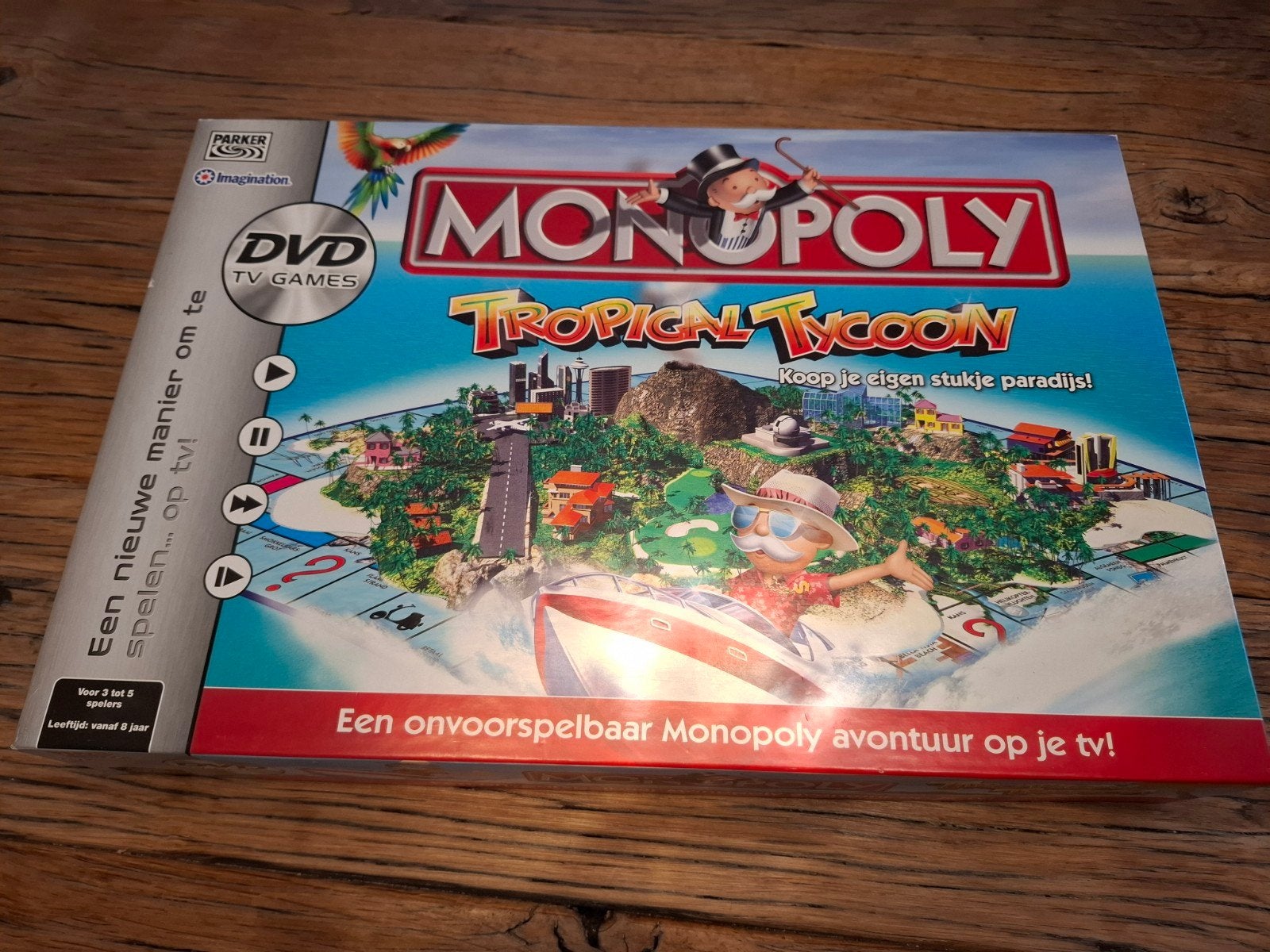 Monopoly Tropical Tycoon DVD TV Game - Zo goed als nieuw, Drie of vier spelers, Ophalen of Verzenden, Zo goed als nieuw, Parker / Hasbro