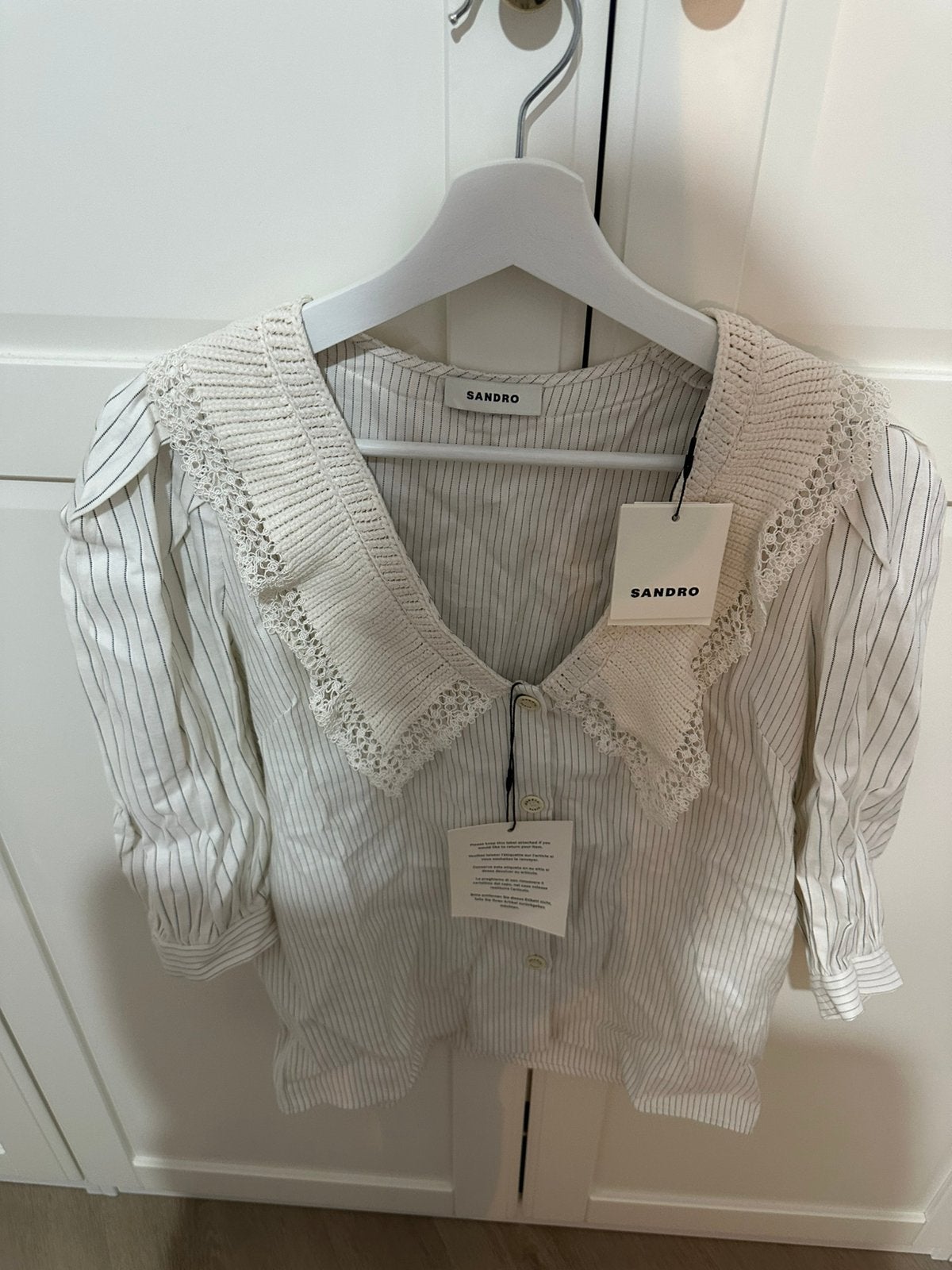 Sandro blouse nieuw, Verzenden, Nieuw, Maat 36 (S), Wit