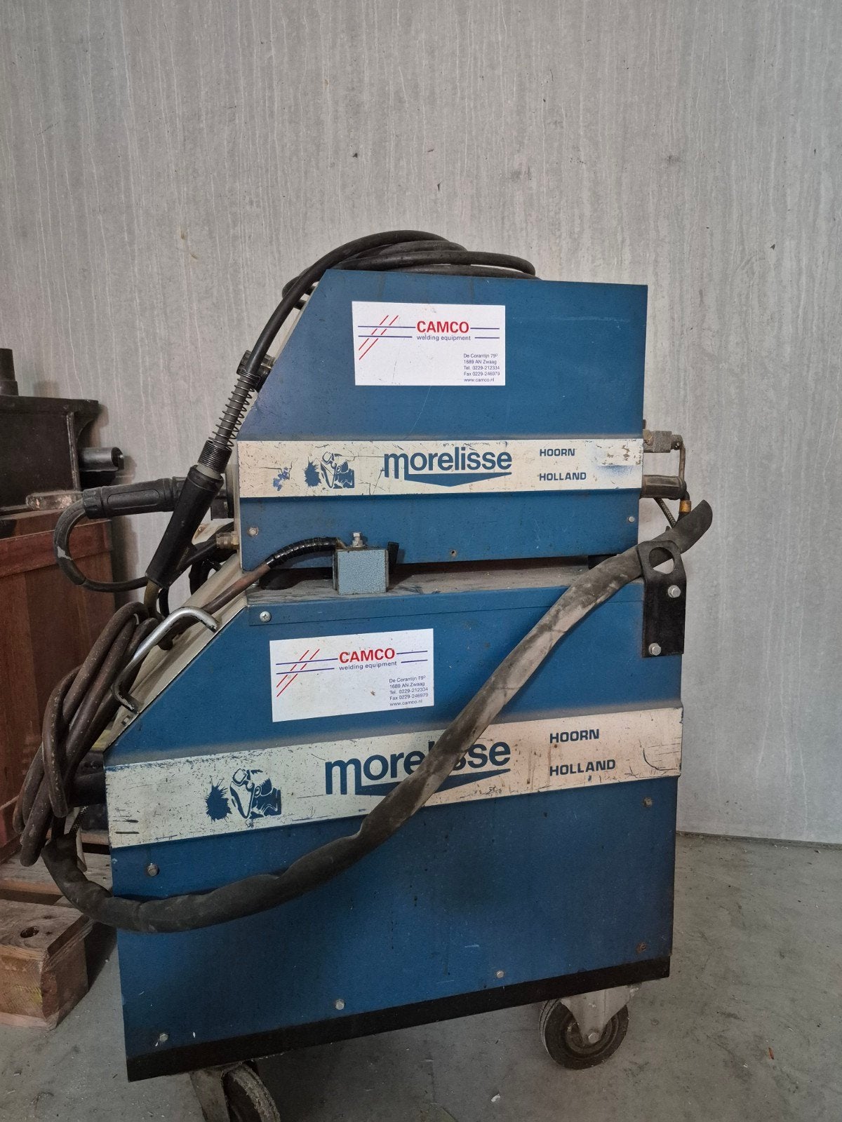 Morelisse CV 300 te zijn, een  3-fase MIG/MAG-lasgelij, Ophalen