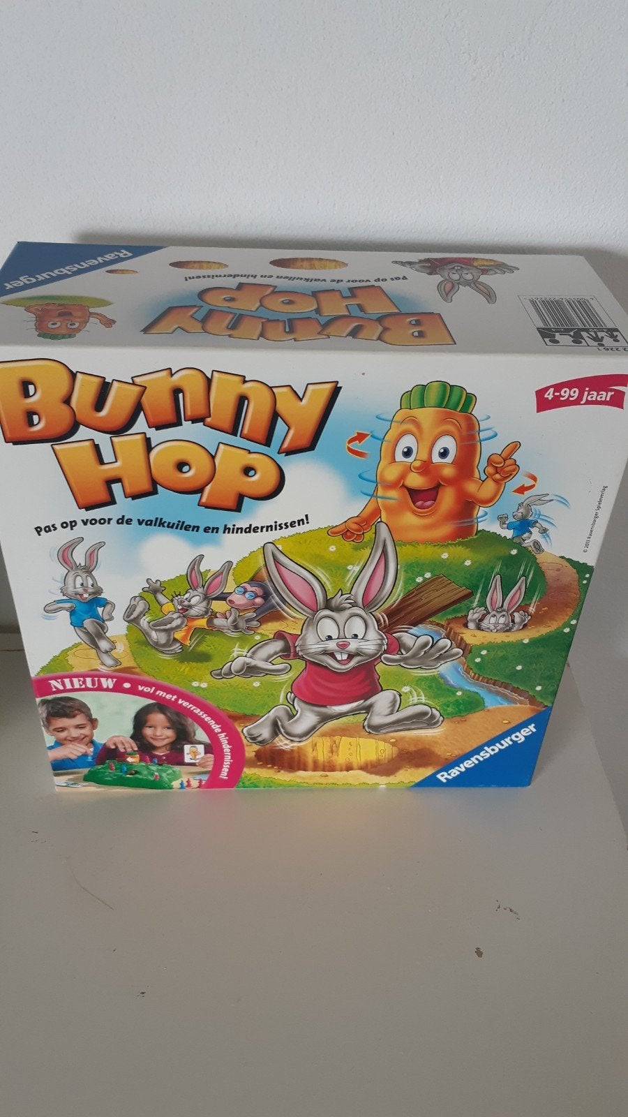 spel Bunny hop, Hobby en Vrije tijd, Gezelschapsspellen | Bordspellen, Drie of vier spelers, Ophalen of Verzenden, Gebruikt