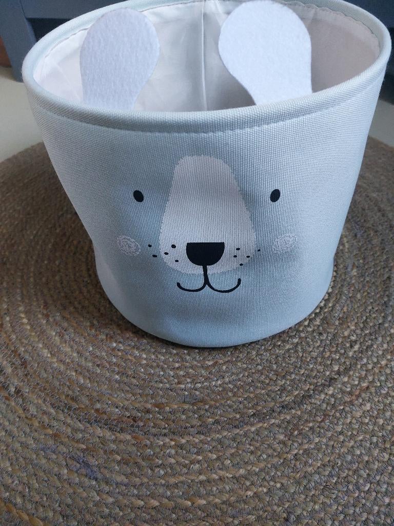 Drie leuke opbergmanden met dierengezichten op kinderkamer, Kinderen en Baby's, Kinderkamer | Inrichting en Decoratie, Ophalen of Verzenden