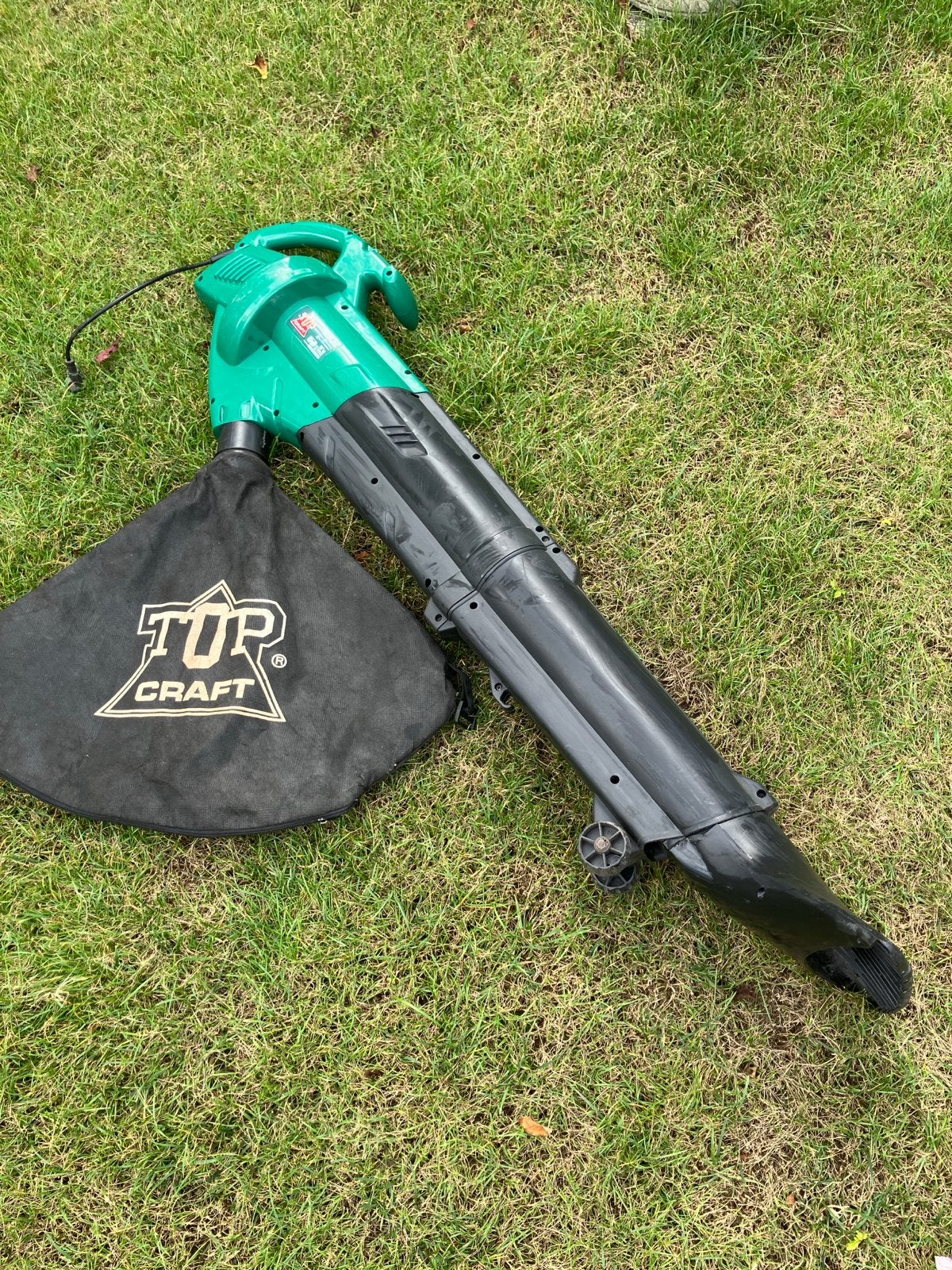 Top Craft Bladblazer/Bladzuiger 2500W met versnipperfunctie, Ophalen, Gebruikt, Handgedragen, Met opvangzak