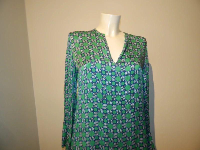Dea Kudibal zijde luchtige jurk mooi printje frisse kleur M, Maat 38/40 (M), Verzenden, Zo goed als nieuw, Knielengte