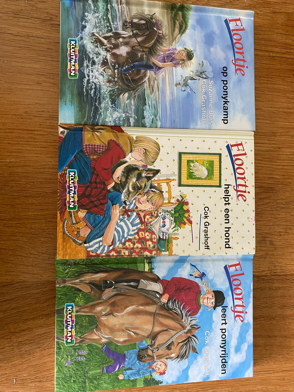 Floorje boeken: op ponykamp, helpt een hond, leert ponyrijde, Ophalen of Verzenden, Gelezen, Fictie algemeen