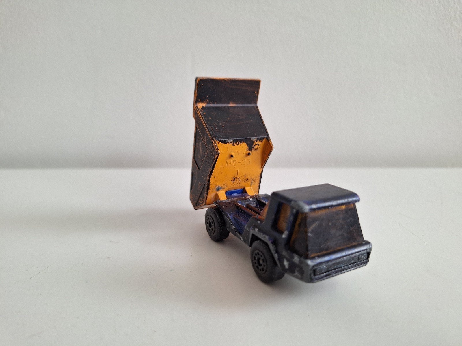Vintage Matchbox Lesney Atlas Kiepwagen MB-23 (1975), Ophalen of Verzenden, Gebruikt
